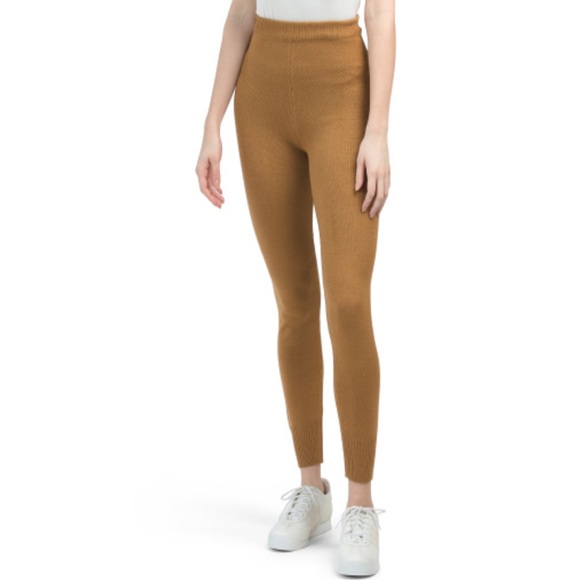 NEW Brown Hike it Joggers High-Rise Knit Leggings - Picture 10 of 10